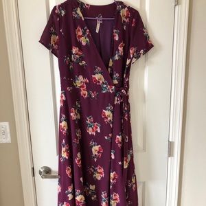 Floral Wrap Dress